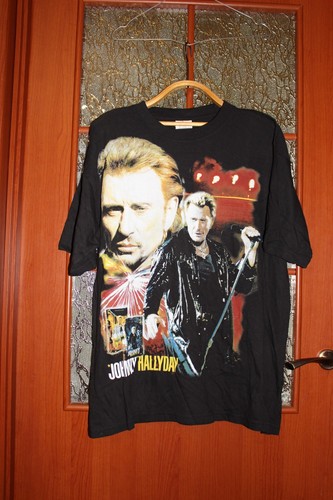 Vintage Johnny Hallyday Tour T-Shirt - size XXL - Picture 1 of 7