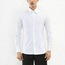 Men Dance Shirt Ballroom Modern Salsa Samba Latin Long Sleeve Blouse Lapel Tops