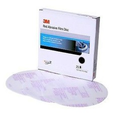 3M Red Abrasive Hookit Film Disc, 6 inch, P1500 grit, 01184, 1184 - 25 Discs/Box