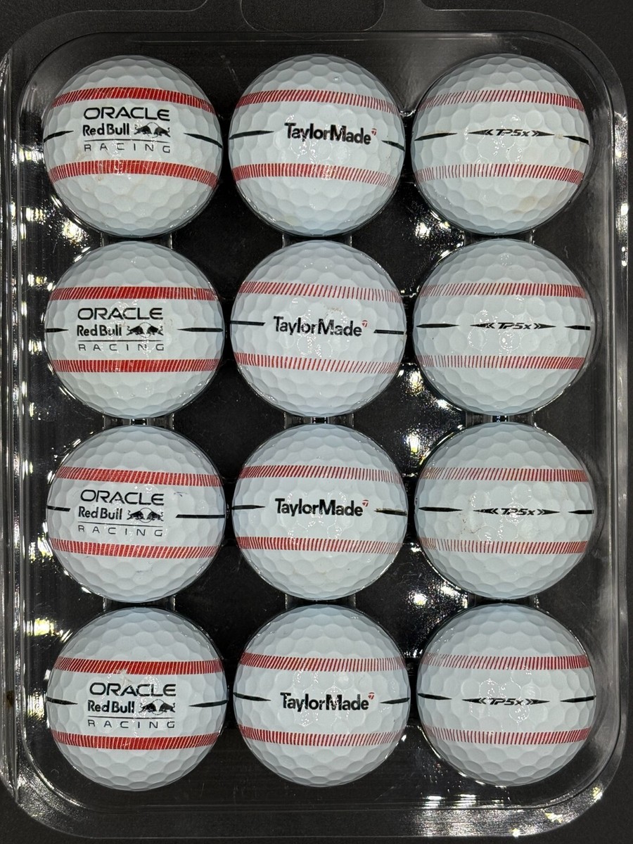 TaylorMade TP5x Stripe RedBull Oracle Racing 12 4A Used Golf Balls