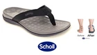 Thongs Scholl Wave II Mens support thong sandal Scholl Footwear Wave II Black