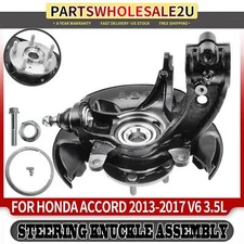 Front Left Driver Steering Knuckle Assembly for Honda Accord 2013-2017 V6 3.5L