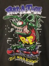 Ed Roth Rat Fink Rat With An Attitude Shirt Black Unisex Funny S-5XL