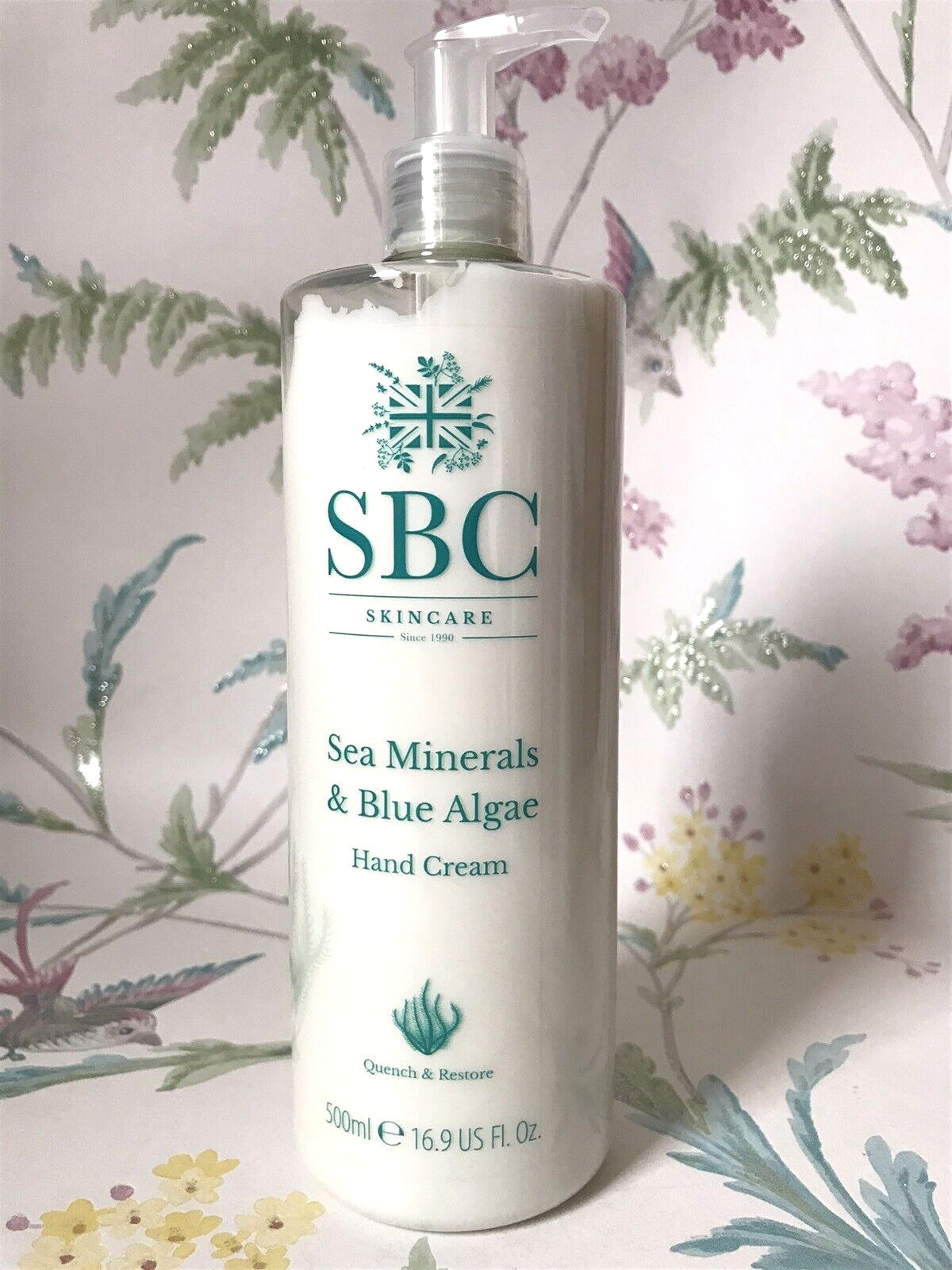 SBC Hand Cream Sea Minerals And Blue Algae Reviving Moisturising Coastal 500ml