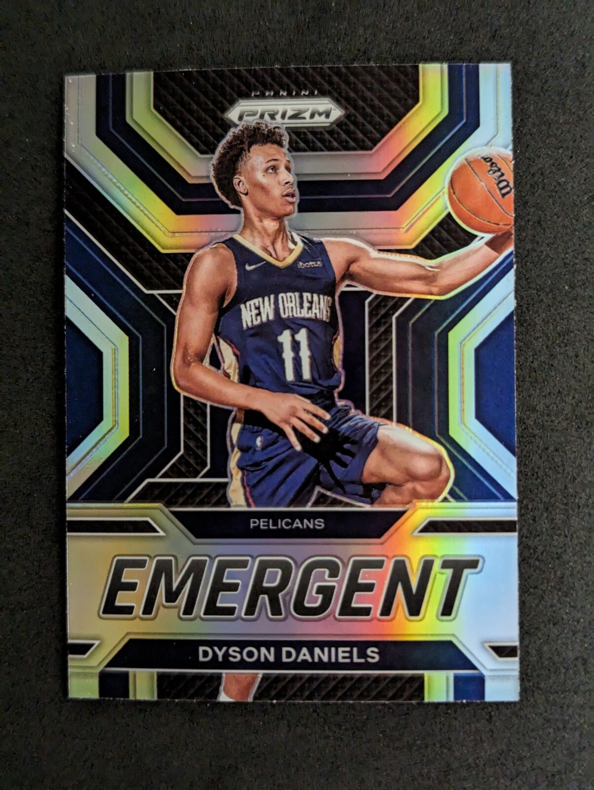 2022-23 Panini Prizm - Emergent Silver Prizm #4 Dyson Daniels (RC)
