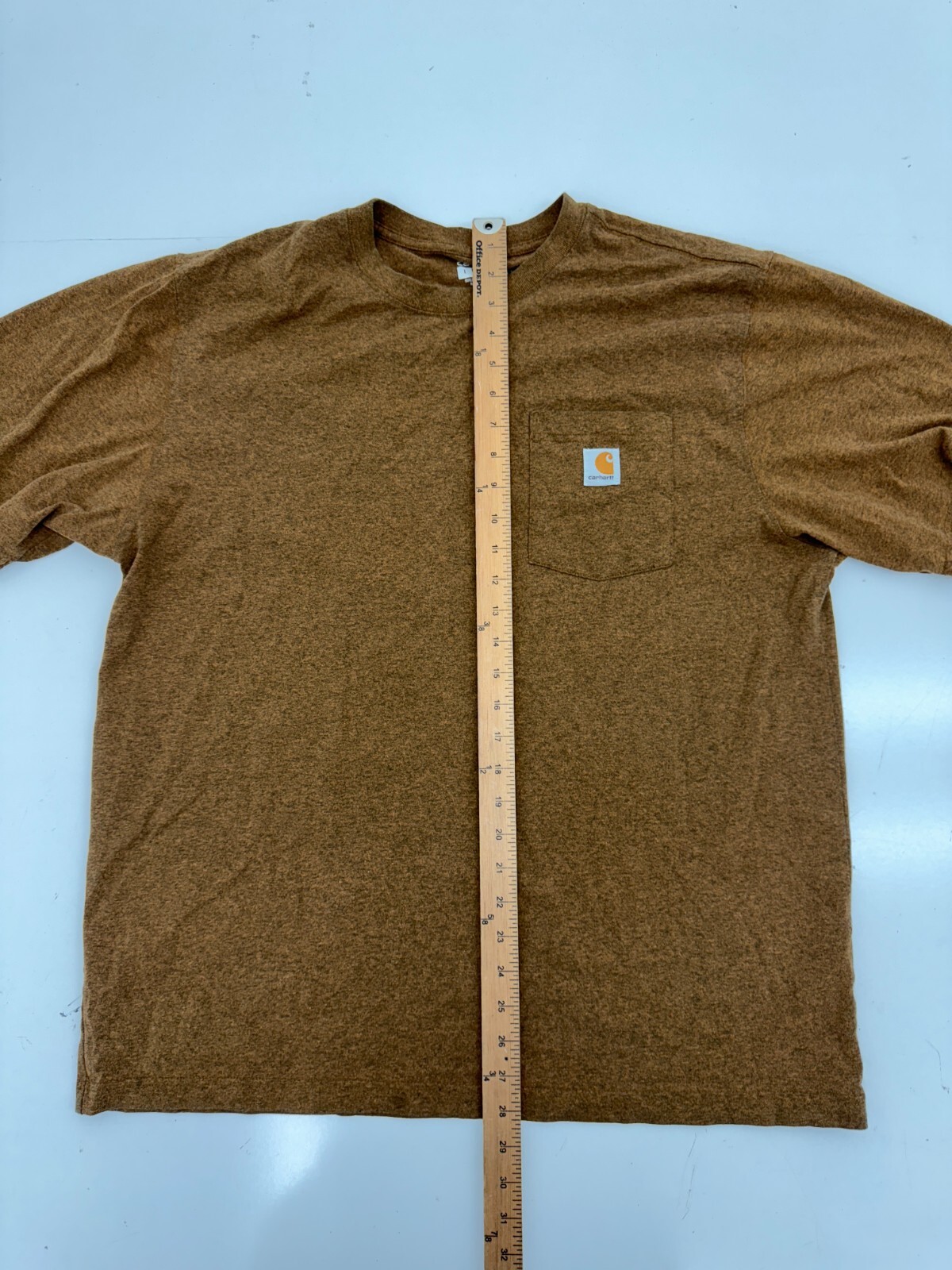 Carhartt Loose Fit Solid Brown Basic Short Sleeve… - image 5