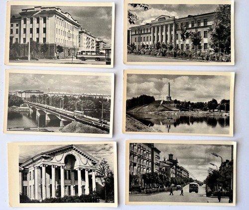 Velikiye Luki USSR 1966 Vintage collectible lot Russian Sovie Tourist Postcard - Picture 4 of 7