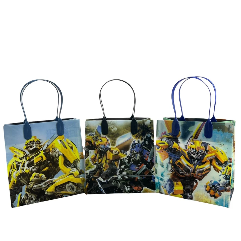 12 peças Transformers Bumble Bee Goodies bolsa favor festa de aniversário saque sacos de presente - Imagem 2 de 4