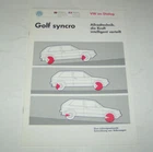 Technical Info VW Golf II Syncro - VW All-Wheel Drive Technology - Edition 1989