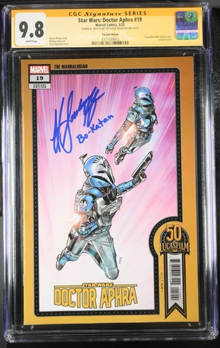 Star Wars Doctor Aphra 19 Signature Series CGC 9.8 Signed Katee Sackhoff Variant