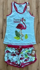 Lazy One Flamingo PJ Boxer Flamingo PJ Tank Flamingo Size XS