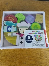 Wooden Food Balance Game by Ankyo 8 Pieces Educational Puzzle 