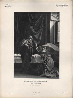 TURIN, Lithografie: XVII. Jh Florent. Schule Orazio Lomi Gen. Il Gentileschi