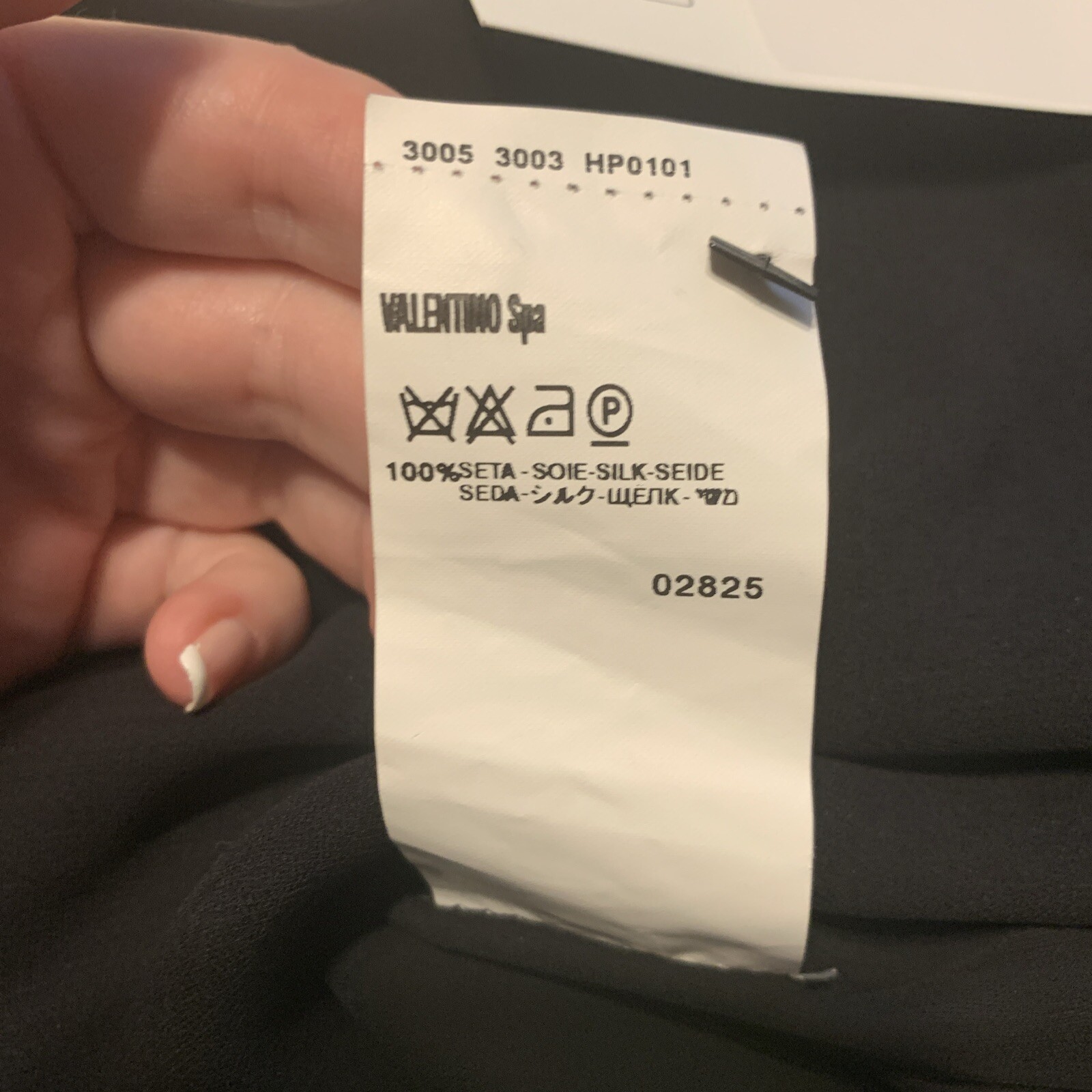 Valentino Authentic Solid Black Short Sleeve Asym… - image 9