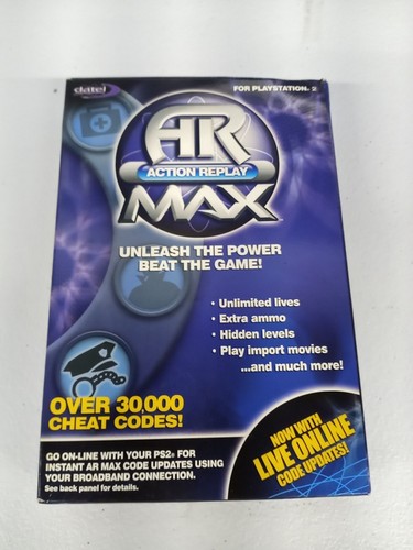 AR Action Replay Max (Playstation 2 PS2) W/instruction Manual (Rare )