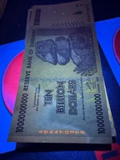 Authentic Zimbabwe Currency 10 Billion Dollars Banknote, CIRCULATED Bill, P-85