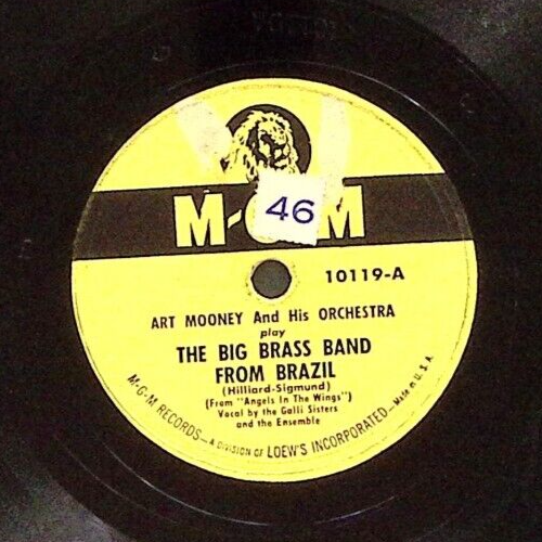 ART MOONEY THE BIG BRASS BAND FROM BRAZIL/I'M LOOKING OVER A FOUR 78 RPM 181-52