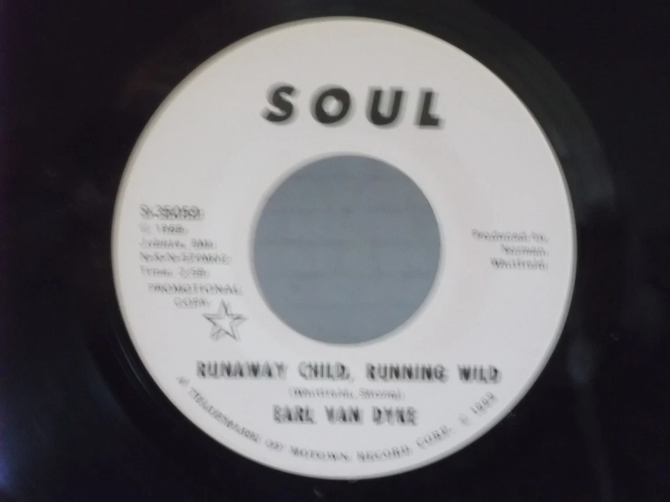 Earl Van Dyke,Soul 35059,"Runaway Child,Running Wild"US,7"45,PROMO,1969 soul,M - Image 2 of 2