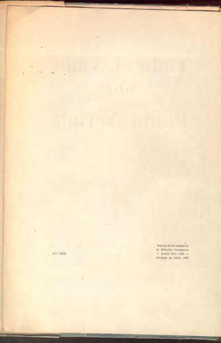 Pablo Neruda Book Todo El Amor First Edition 1953 Nascimento Chile !!! - Picture 2 of 5