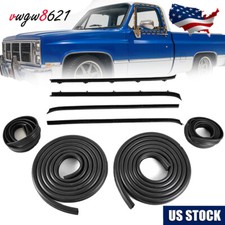 Complete Door Window Weatherstrip Seals Set Kit For 1985-1991 Chevy Gmc C10k10