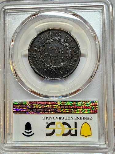 RARE 1817 (13 Stars) Coronet Head Large Cent PCGS XF Details - Picture 2 of 2