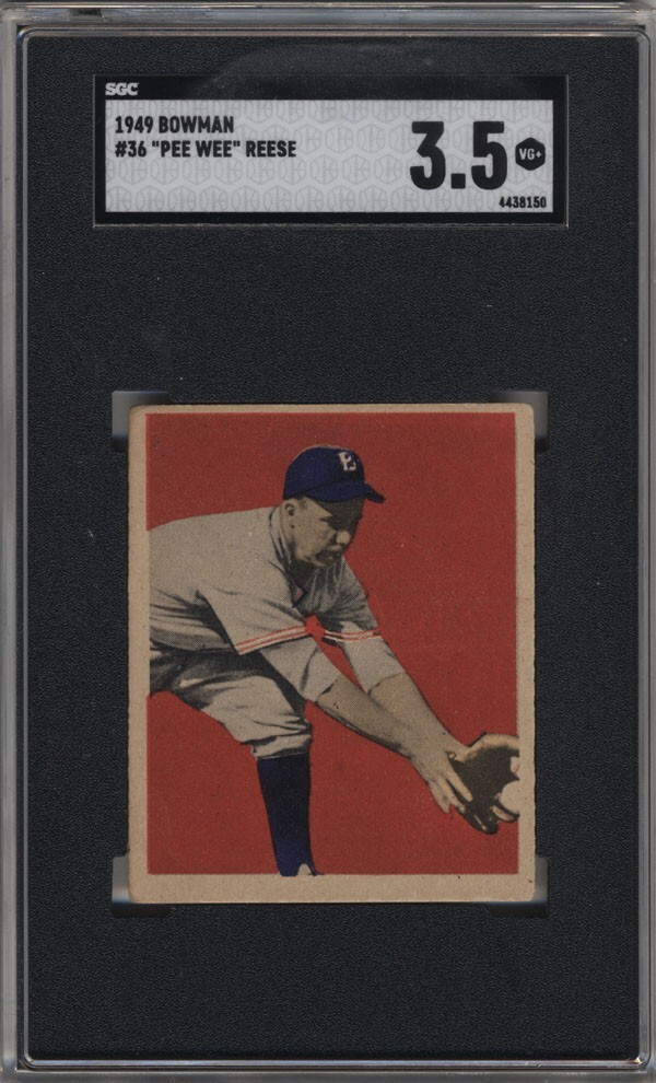 1949 Bowman #36 Harold Pee Wee Reese SGC 3.5  ML4-36 qu