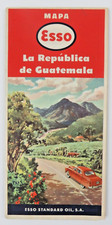Vintage Esso Mapa La Republica de Guatemala