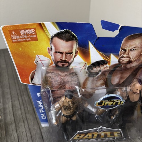 2013 Mattel WWE Battle Pack 6” Figures CM Punk & Undertaker Wrestlemania 29 NEW - Picture 14 of 17