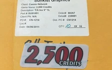 IG147358  IGT 9 Inch 2,500 Credits Top Award Insert (1 Insert) 3.315 X 1.25