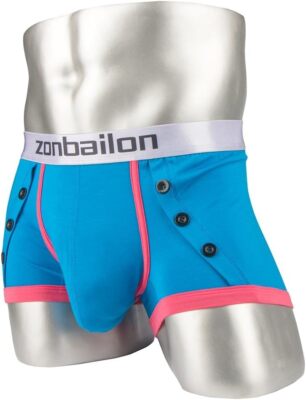 Zonbailon Mens Boxer Briefs Bulge Enhancing Underwear Soft Tagless Smooth Trunks