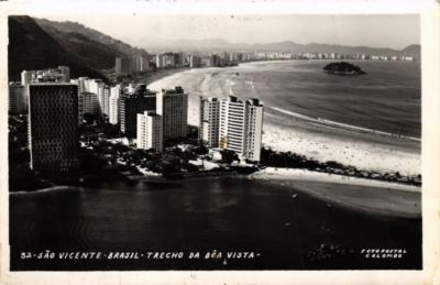 Old postcard AK SAO VICENTE Trecho da Boa Vista. BRAZIL (621983)
