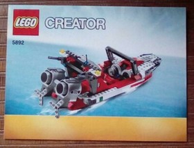 Lego Creator 5892 : Sonic Boom 3 in 1 Instructional Manuals