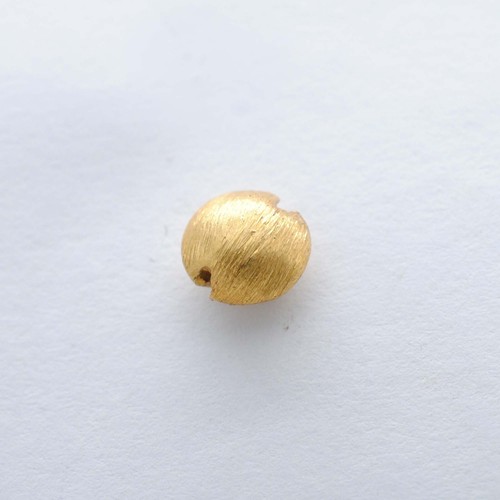 18k Yellow Gold Bead Spacer 6x4mm - Jewelry Making Findings Supplies - Picture 5 of 7