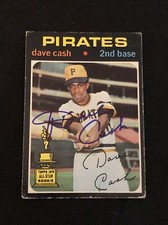 DAVE CASH 1971 TOPPS SIGNED AUTOGRAPHED CARD #582 HI# PITTSBURGH PIRATES