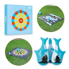 Jarts Lawn Darts with 3 Shark Darts - Outdoor Play - Kids/Adults Games
