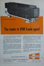 4/1952 PUB COLLINS RADIO 51R-3 VOR RECEIVER ORIGINAL AD