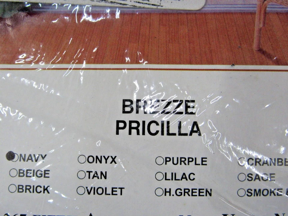 海军蓝窗帘 STYLEMASTE 全新 60 英寸 X 84 英寸 Pricilla Brezze #CF — 第 3/4 张图片