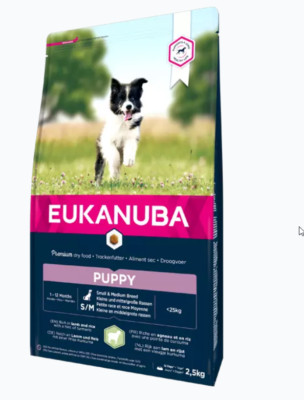 EUKANUBA Puppy&Junior Small/Medium Lamb&Rice 12kg