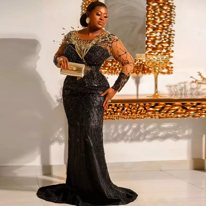 black plus size prom dresses