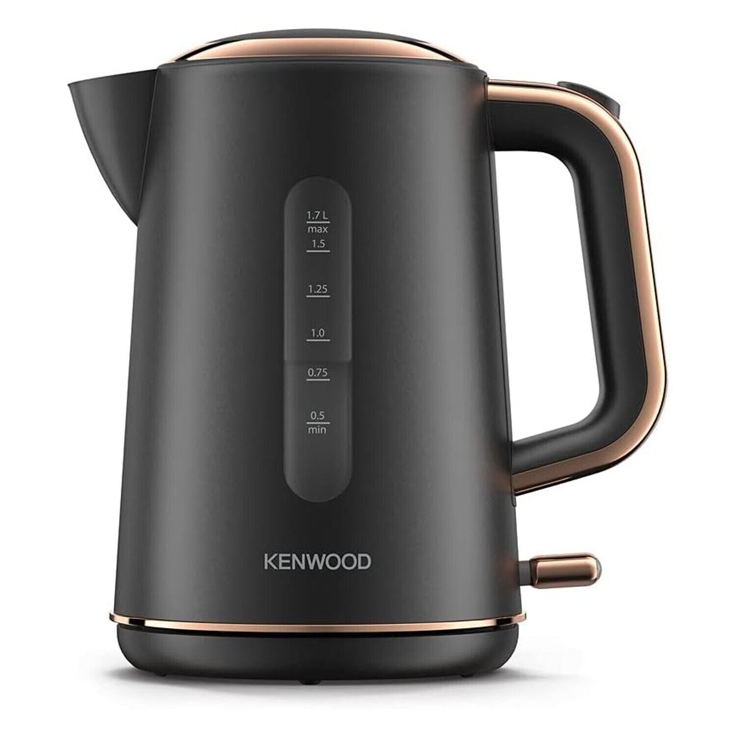 Kenwood Abbey Lux Jug Kettle 1.7Litre Rapid Boil 3000w Dark Grey & Rose Gold