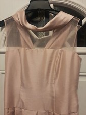 Willow Glenn Womens Dress Size 12 Sheer Elegant Pale Rose Cocktail Party Dress