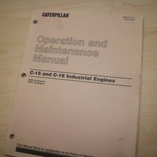 Cat Caterpillar C15 C16 Diesel Engine Operation Operator Maintenance Manual Book