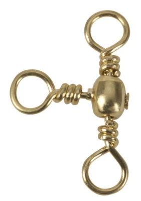 AQUANTIC 3-Way Swivel - Kreuzwirbel 8 - 3/0, 20kg - 60kg T-Wirbel Triple Swivel