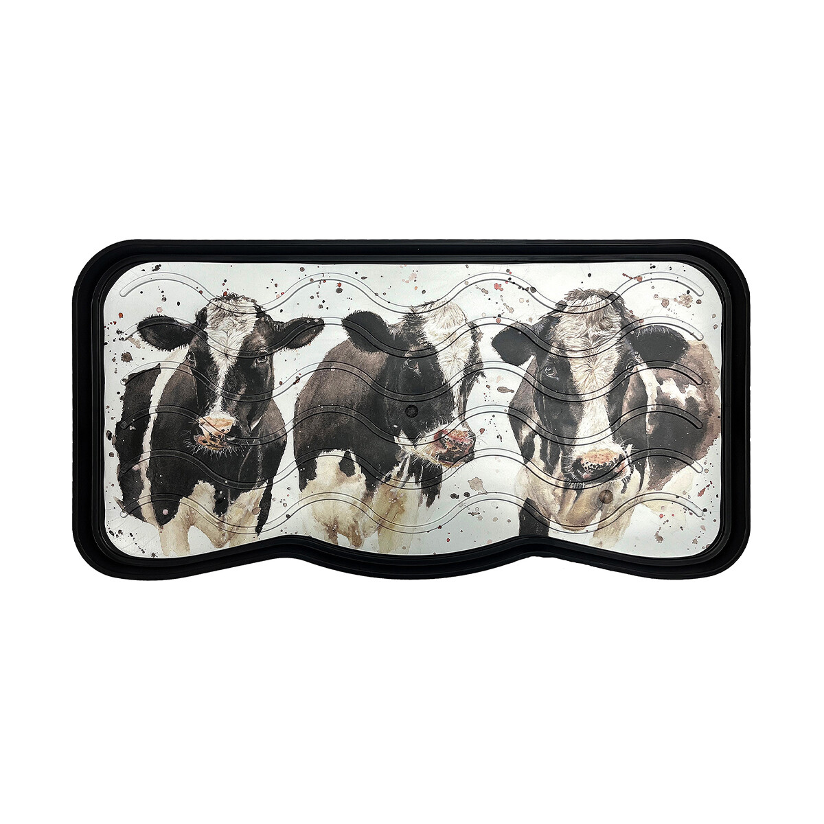 Bree Merryn We Are Not Amoosed  Cow Printed Utility Tray - 38cm x 75cm