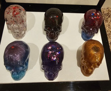 Handmade Resin Skulls Small. Halloween Home Decor. Spooky Skull. OOAK.