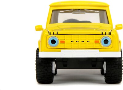 JADA TOYS 1/24 - Ford Bronco 1973 Avec Figurine SpongeBob - Échelle 1/24 - Métal