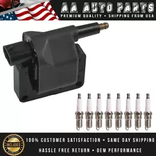 Ignition Coil & Platinum Spark Plug For Dodge Dakota B1500 B250 B350 D150 UF97