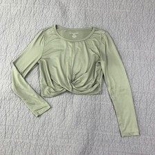 Harmony & Balance Shirt Women Medium Green Lo...
