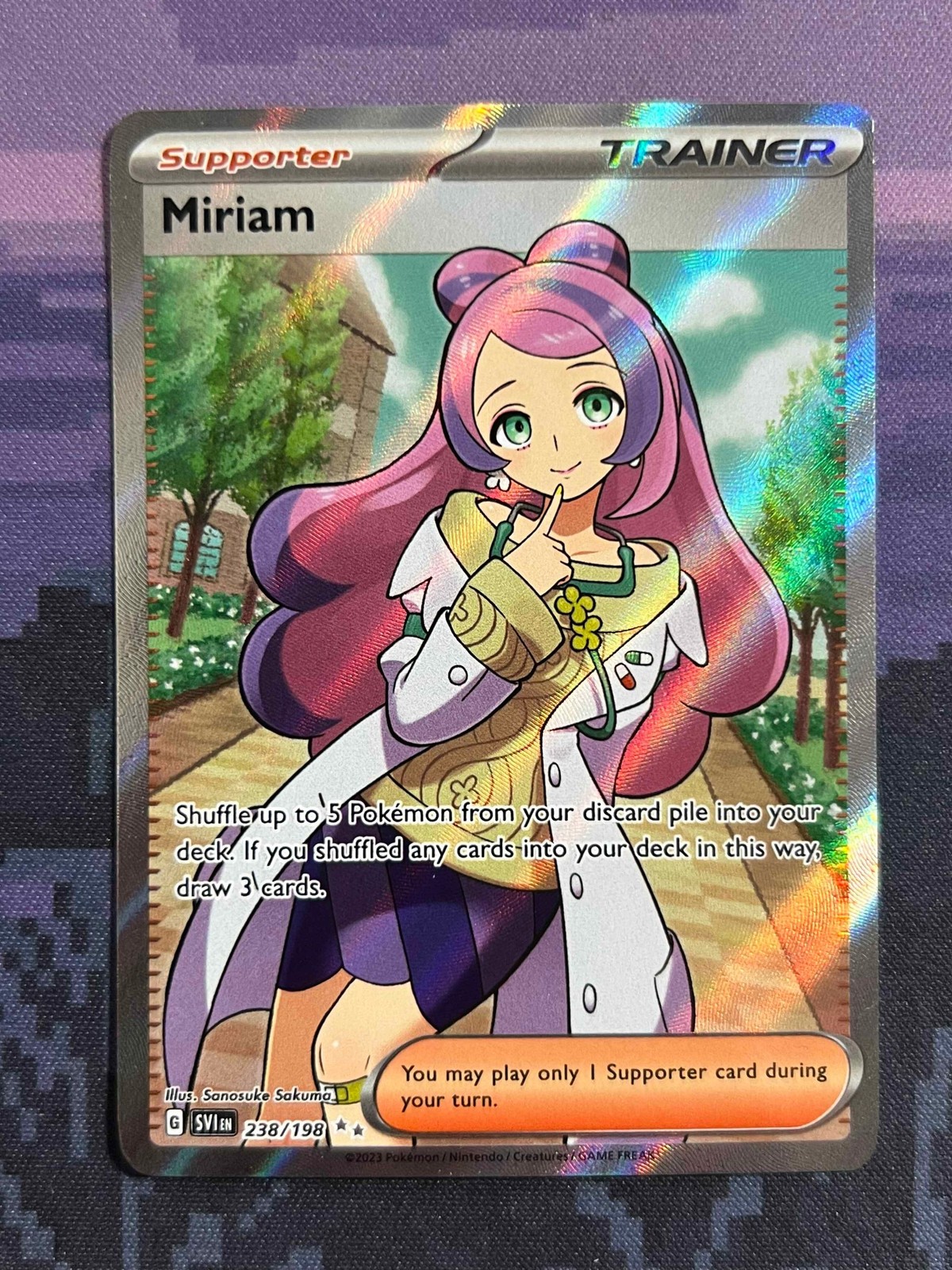 Miriam 238/198 Pokemon Scarlet & Violet Ultra Rare Near Mint Card NM 1