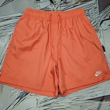 NEW NIKE FN3307 Mens Size Small Pink Polyester Quick Dry Above Knee Logo Shorts